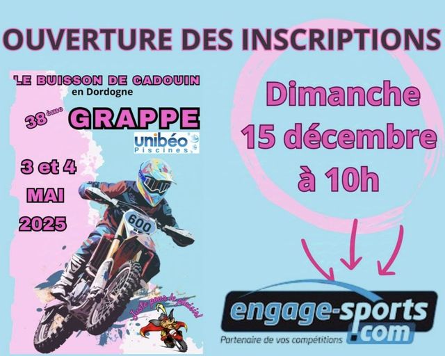 38ème GRAPPE UNIBEO organisée par le Moto-Club de Grappe